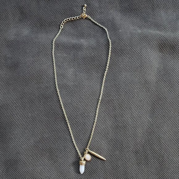 Universal Thread Semi-Precious Rose Quartz Rejuvination Harmony Cluster Necklace - Picture 6 of 15